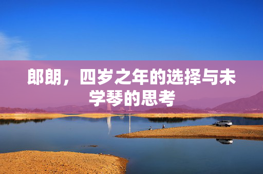 郎朗，四岁之年的选择与未学琴的思考