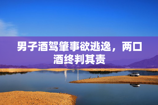 男子酒驾肇事欲逃逸，两口酒终判其责