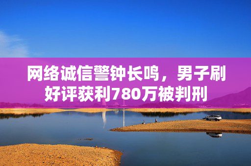 网络诚信警钟长鸣，男子刷好评获利780万被判刑