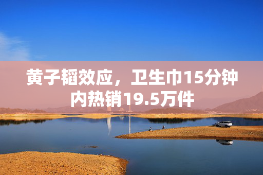 黄子韬效应，卫生巾15分钟内热销19.5万件