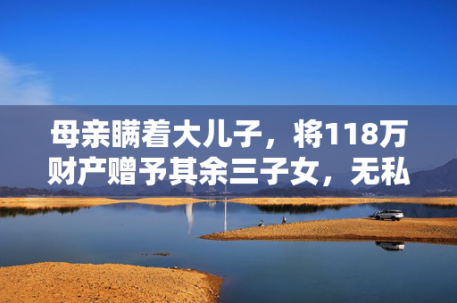 母亲瞒着大儿子，将118万财产赠予其余三子女，无私之举的背后
