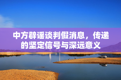 中方辟谣谈判假消息，传递的坚定信号与深远意义