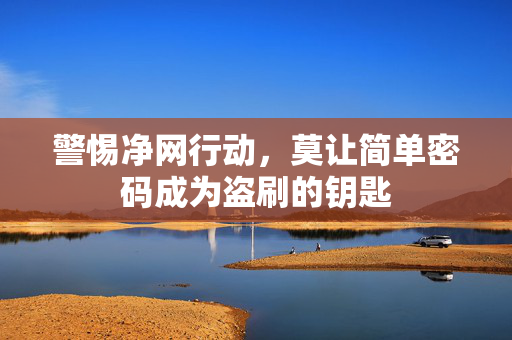 警惕净网行动，莫让简单密码成为盗刷的钥匙