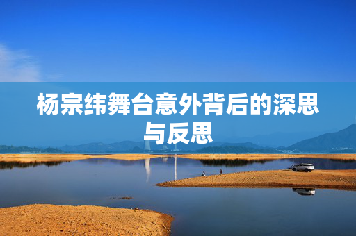 杨宗纬舞台意外背后的深思与反思